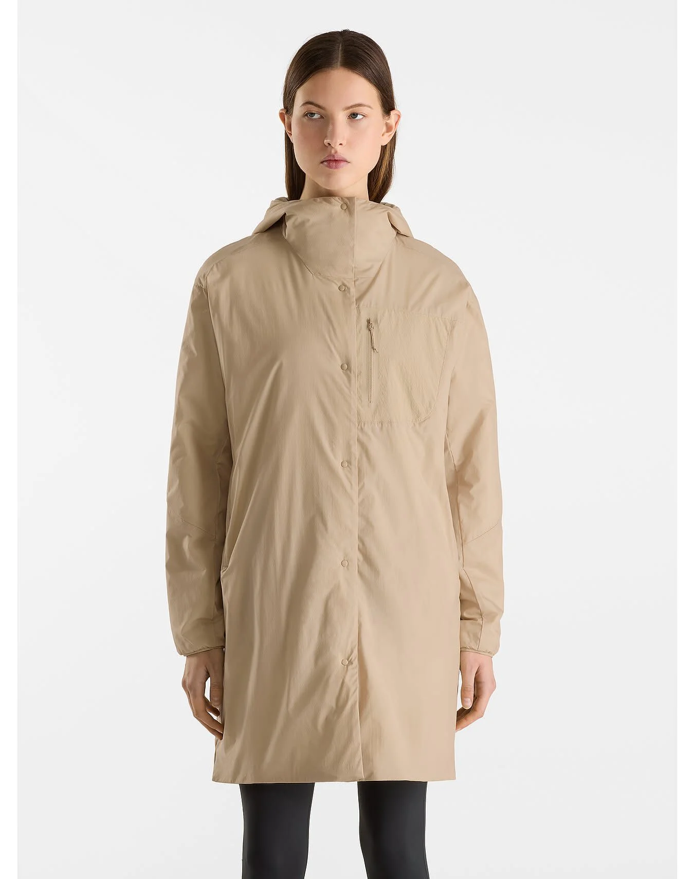 Atrel Hooded Shacket Women's