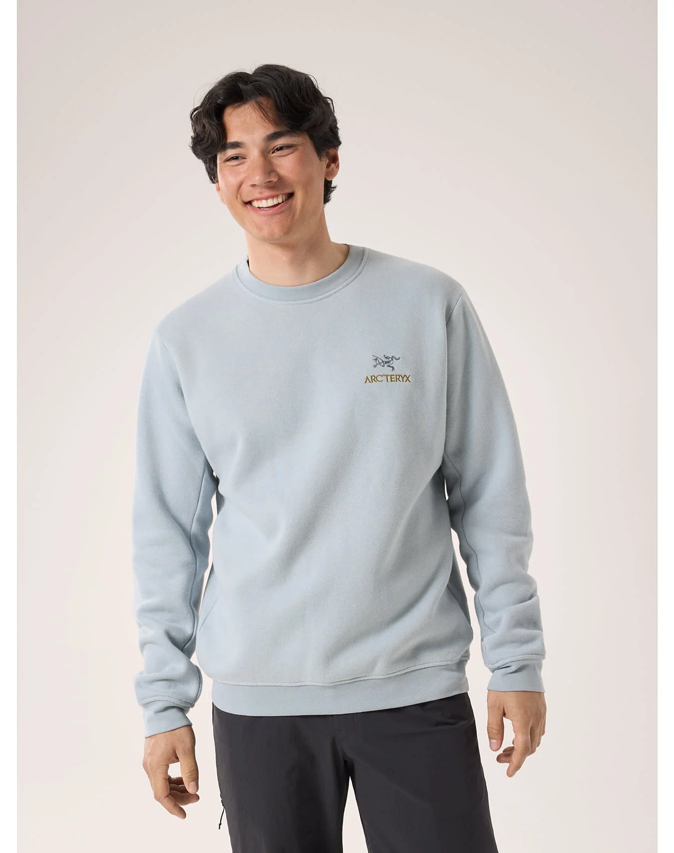Emblem Fleece Crew Neck Pullover Men's