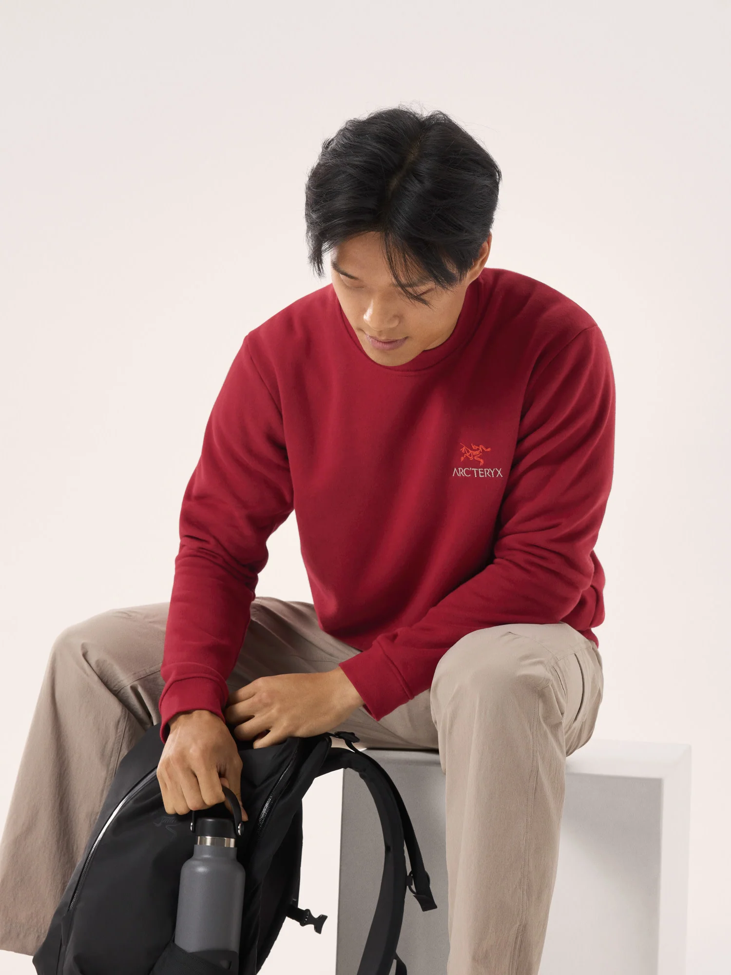 Emblem Fleece Crew Neck Pullover Men's - Image 2