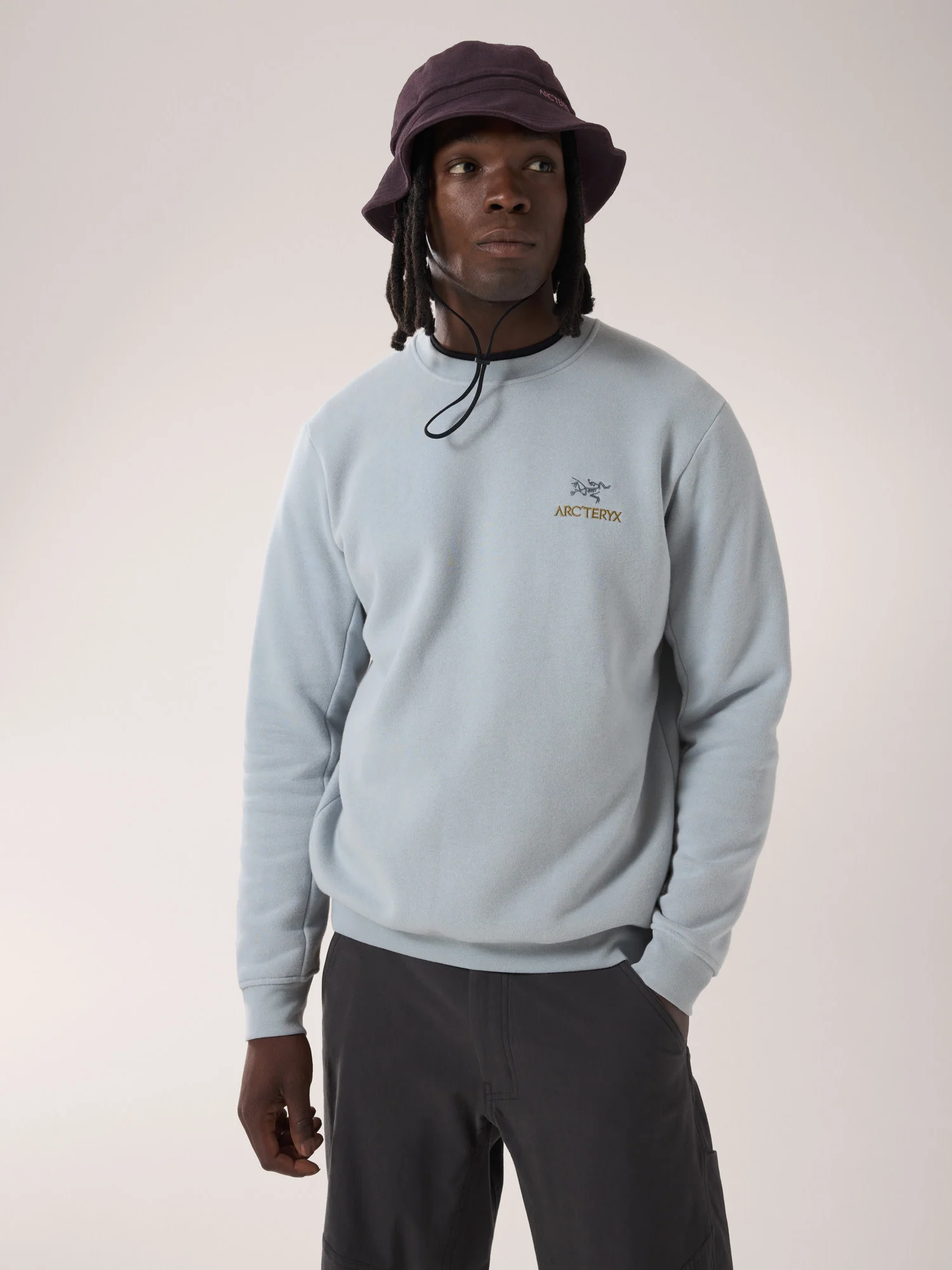 Emblem Fleece Crew Neck Pullover Men's - Image 2