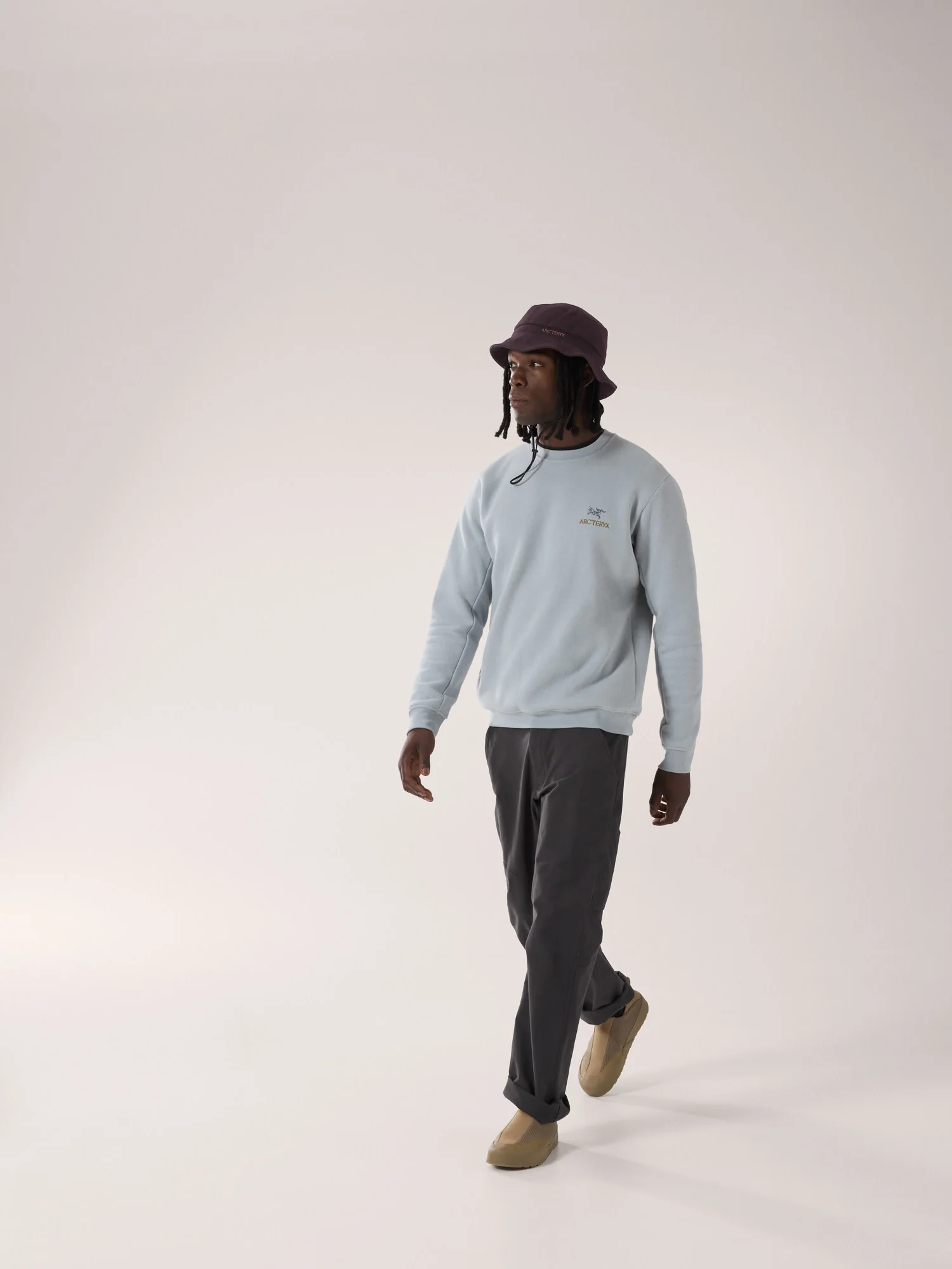 Emblem Fleece Crew Neck Pullover Men's - Image 3