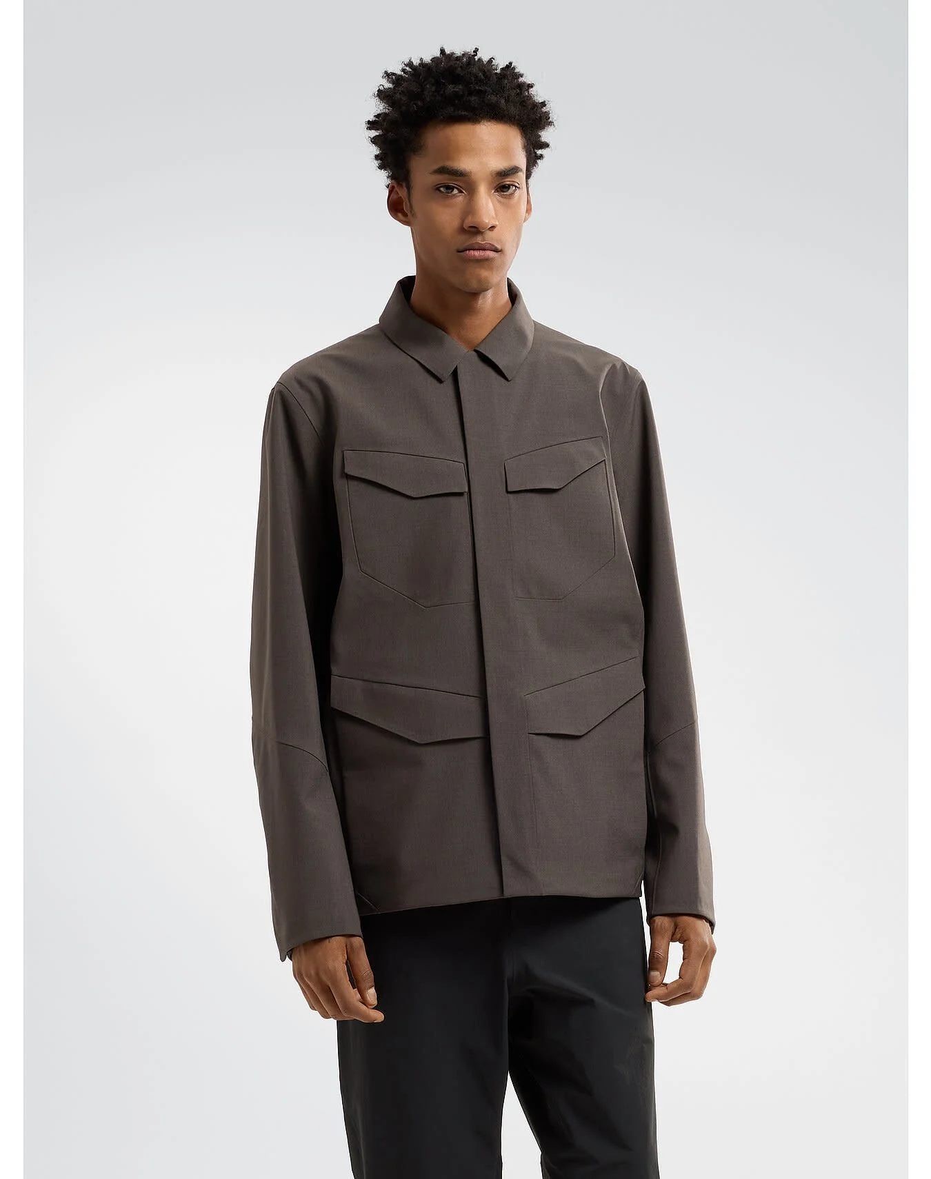 Field Softshell Tech Wool Overshirt Men's