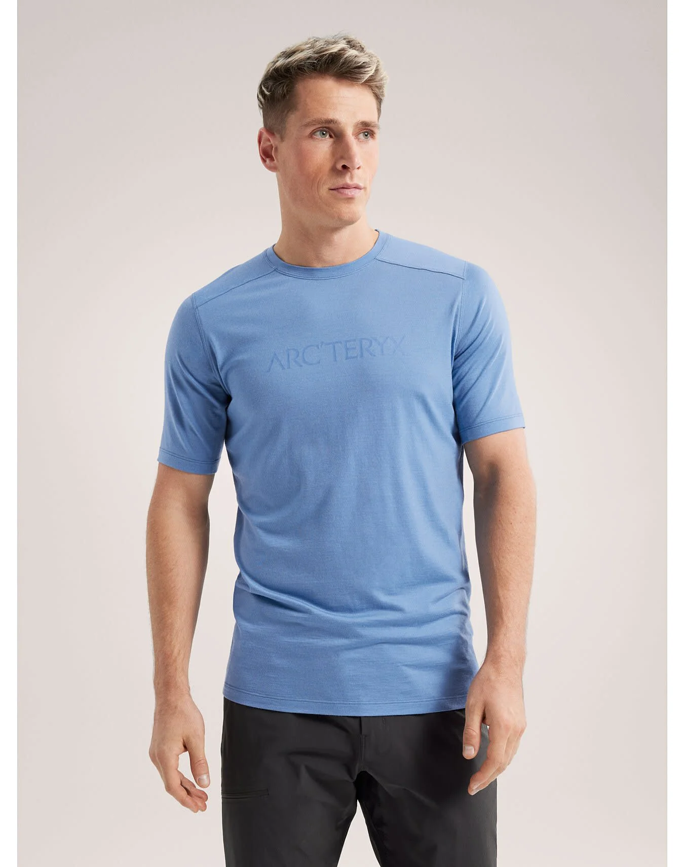 Ionia Merino Wool Arc'Word Logo Shirt SS Men's