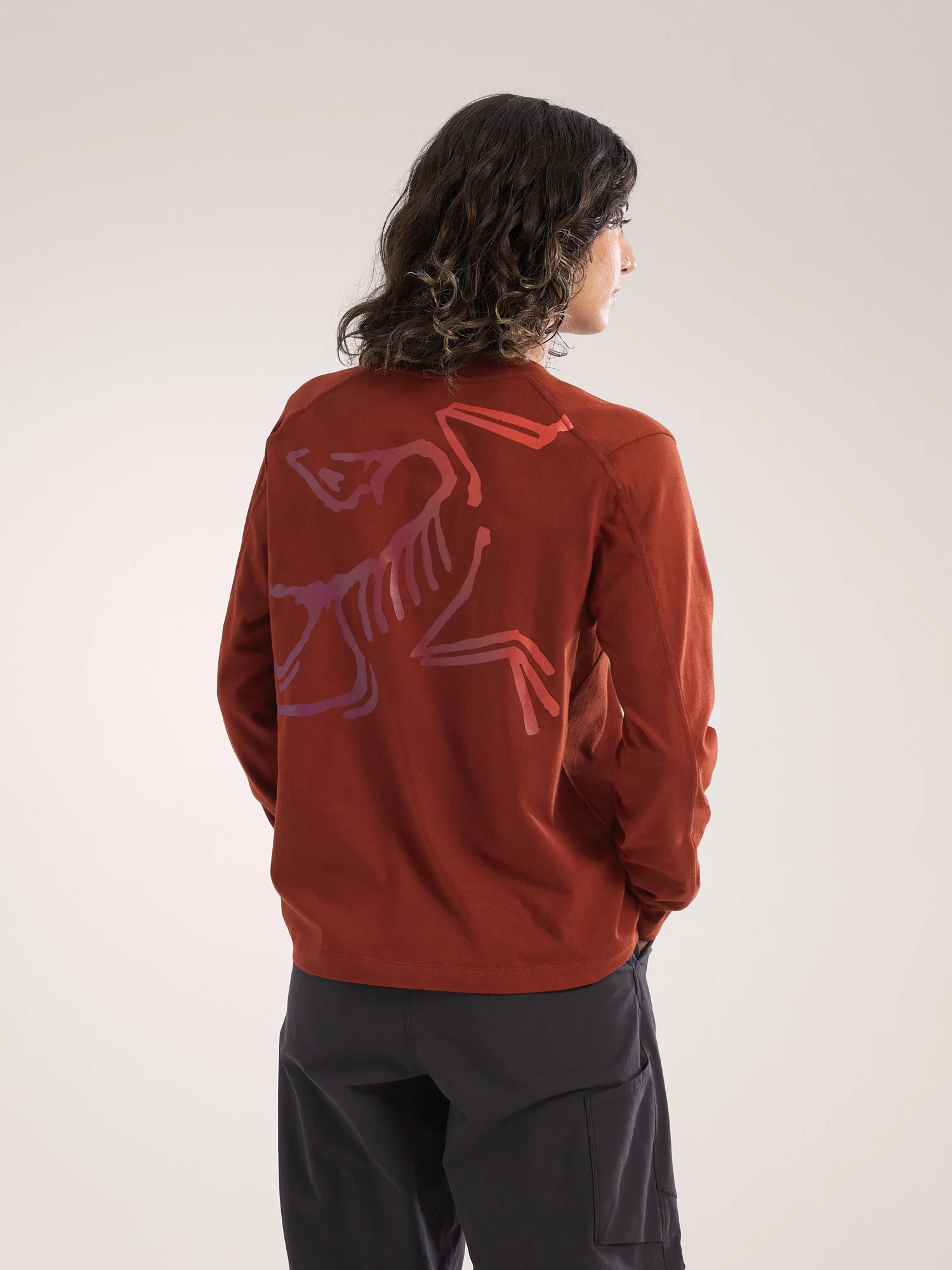 Kragg Cotton Bird Crew Neck Shirt LS Women's - Image 4