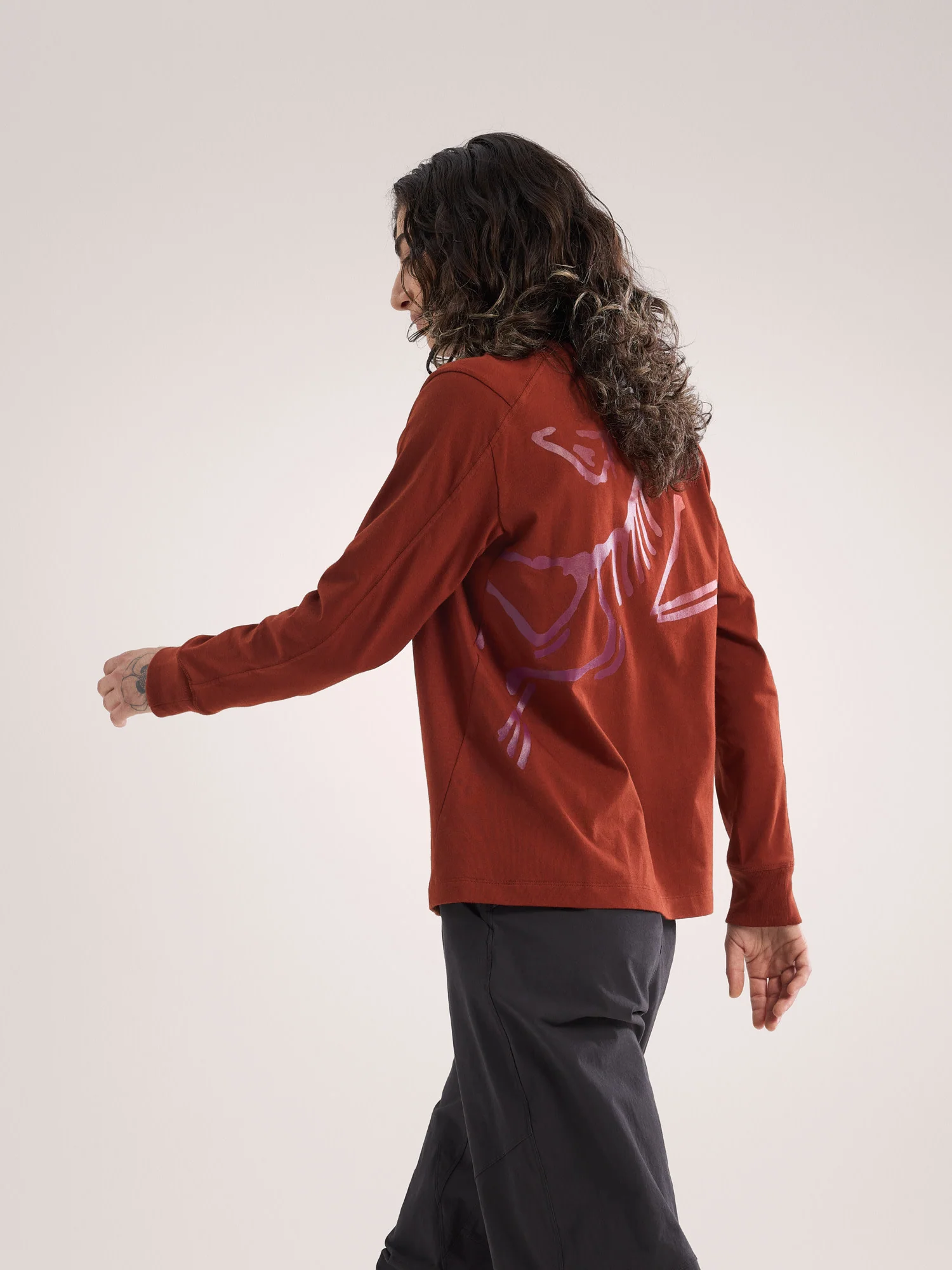 Kragg Cotton Bird Crew Neck Shirt LS Women's - Image 5