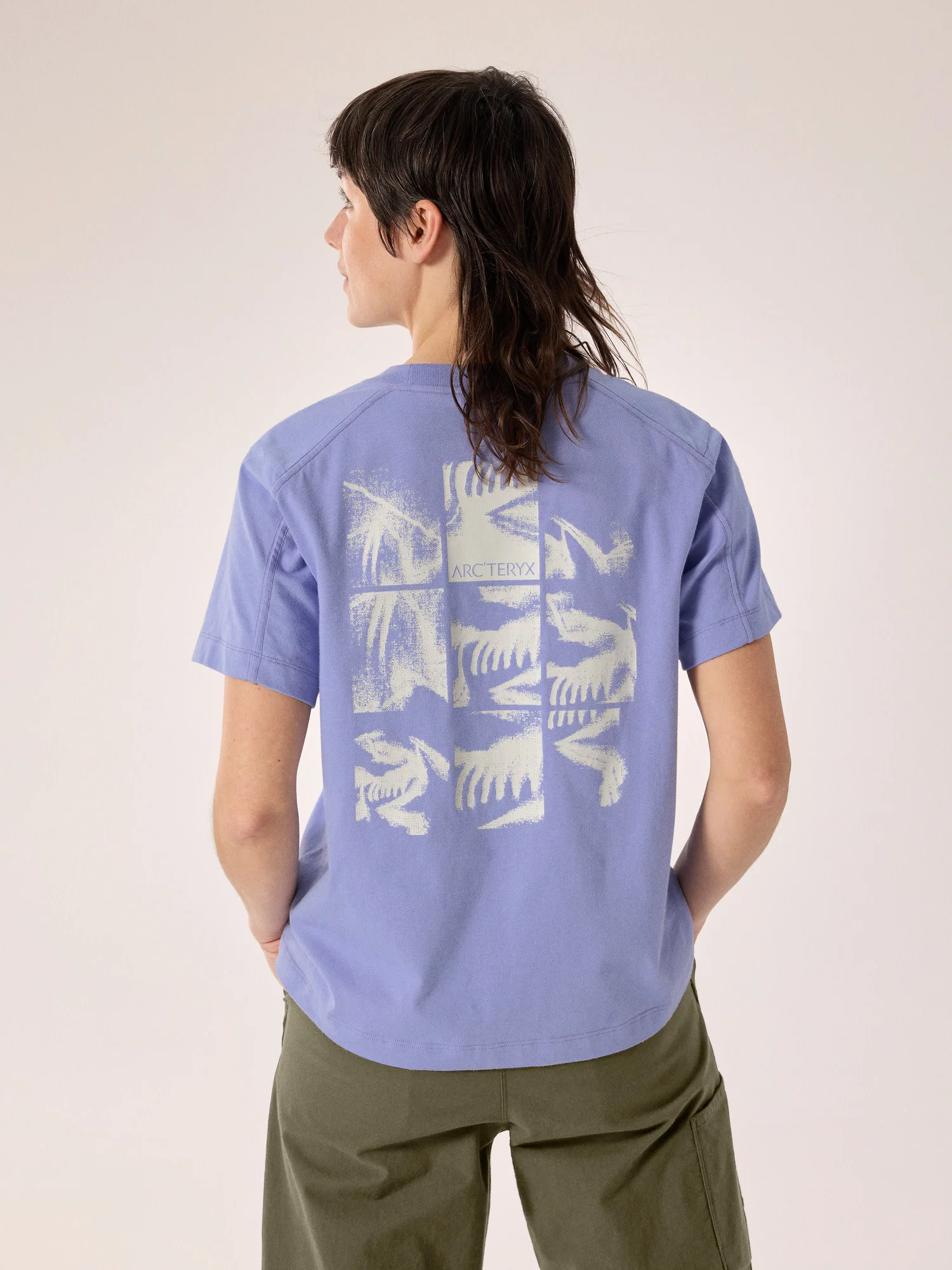 Kragg Cotton Bird Tile Crew Shirt SS Women's - Image 4