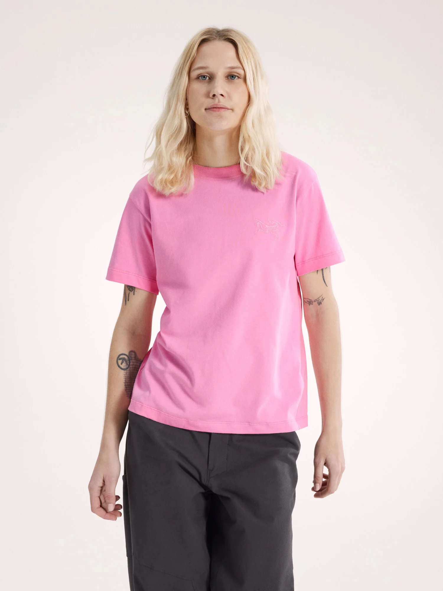 Kragg Cotton Little Bird Crew Neck Shirt SS Women's