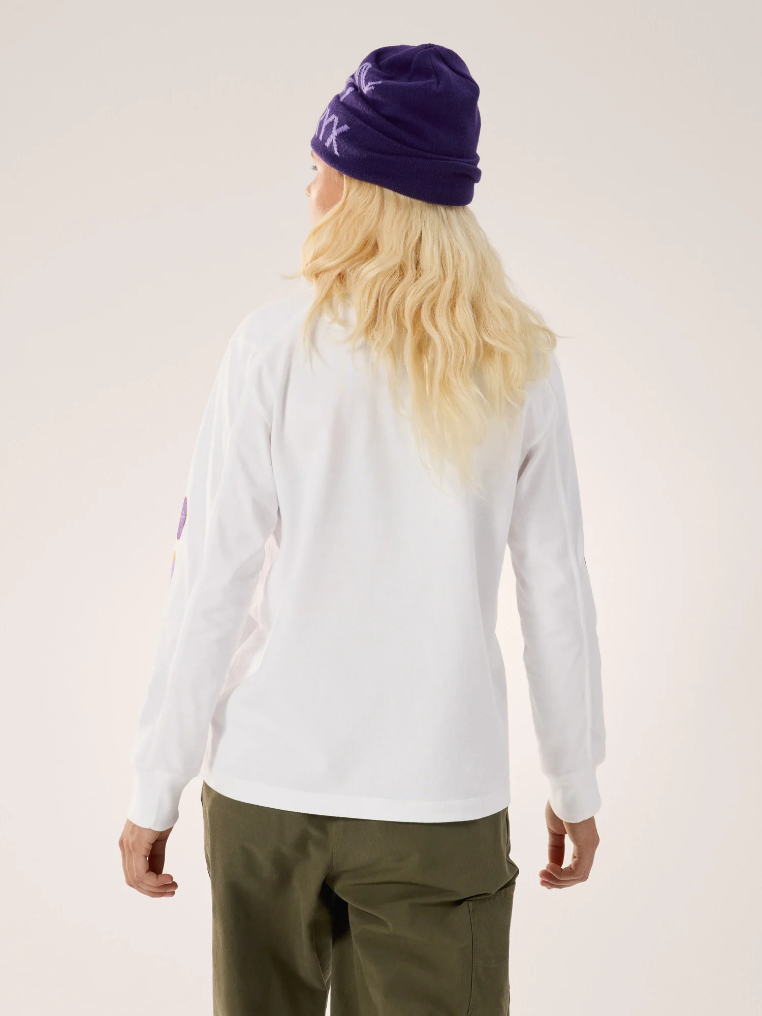 Kragg Cotton Sticker Crew Shirt LS Women's - Image 4