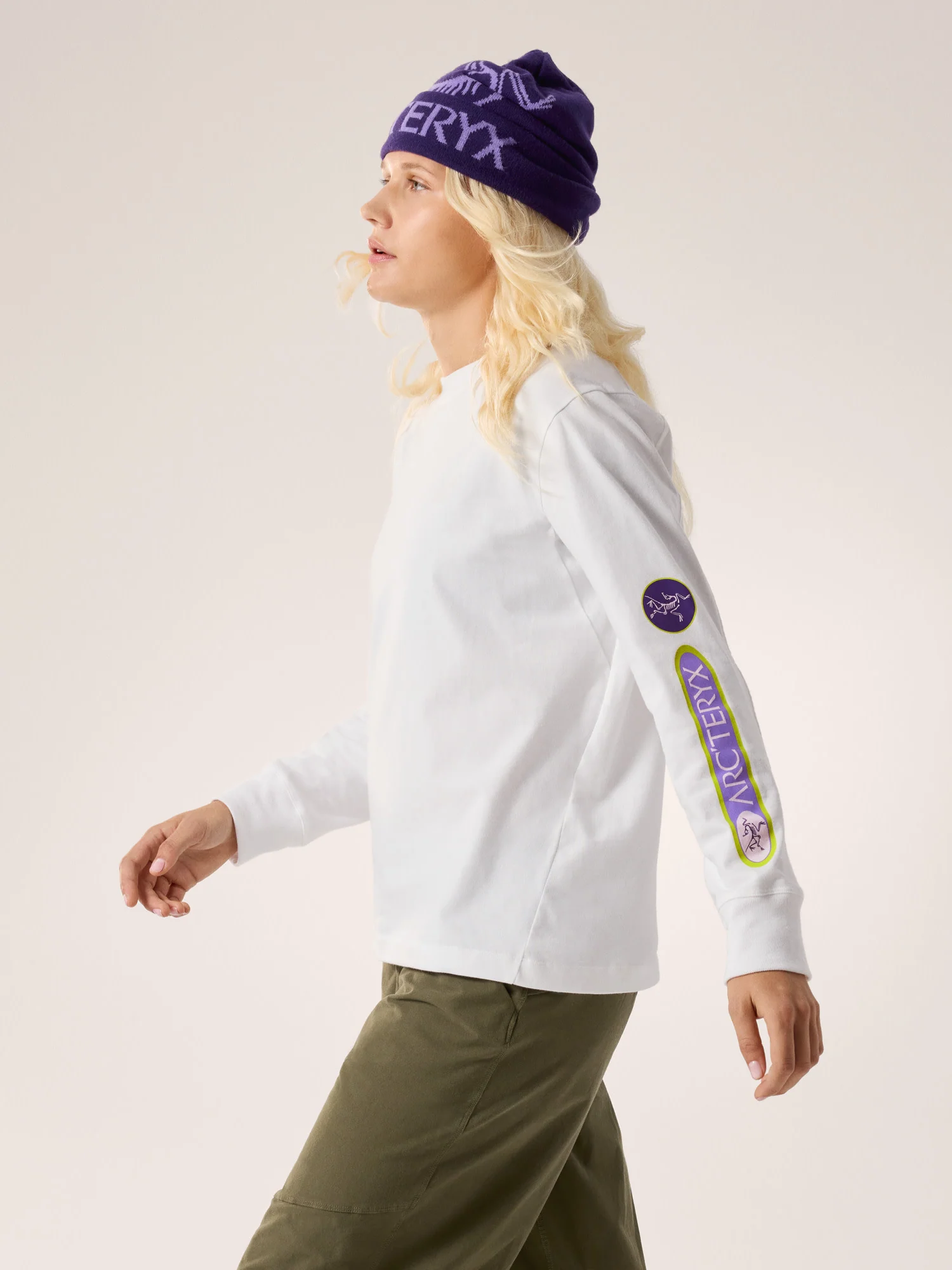 Kragg Cotton Sticker Crew Shirt LS Women's - Image 5