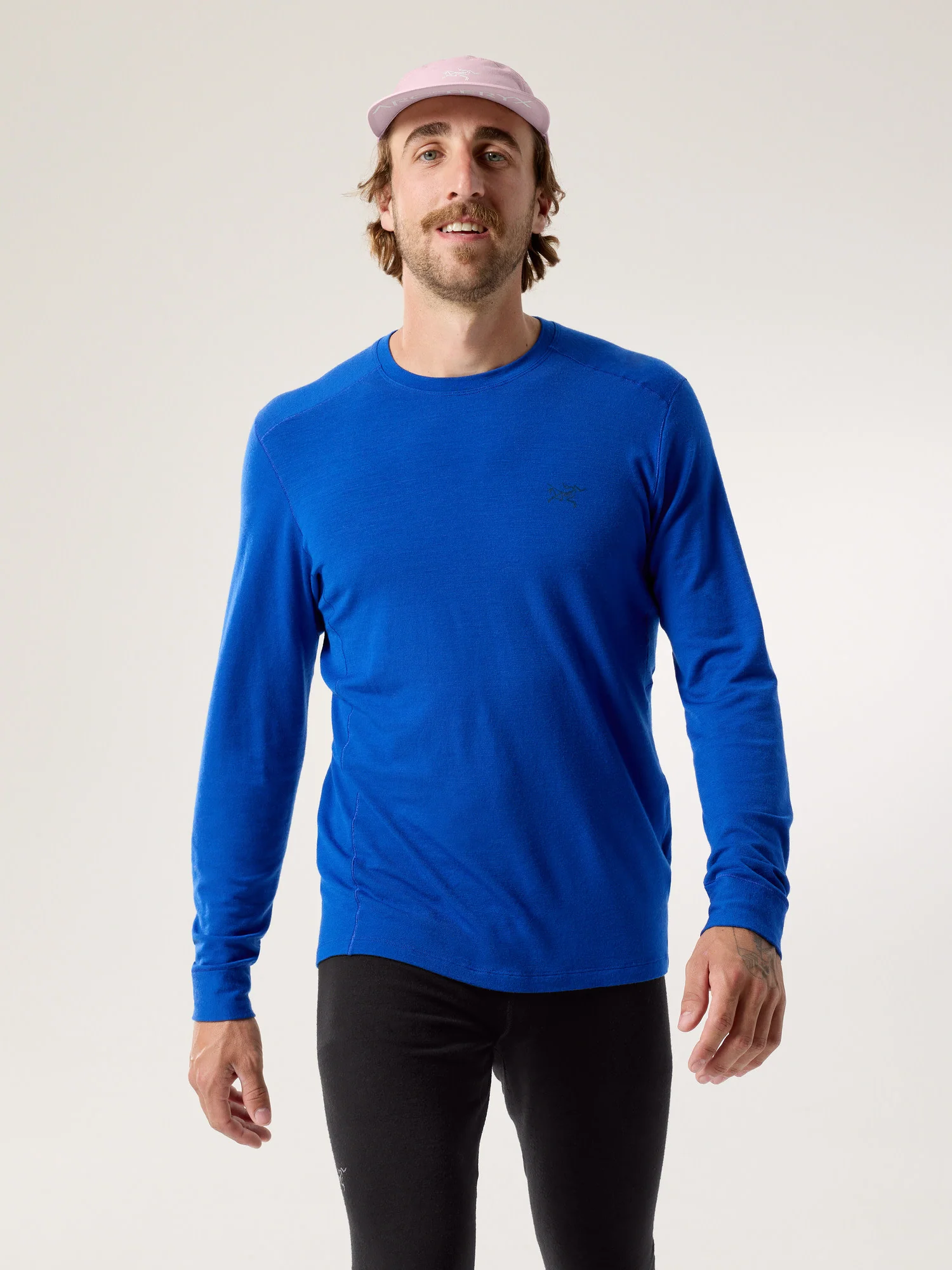 Rho Merino Wool Crew Neck LS Men's