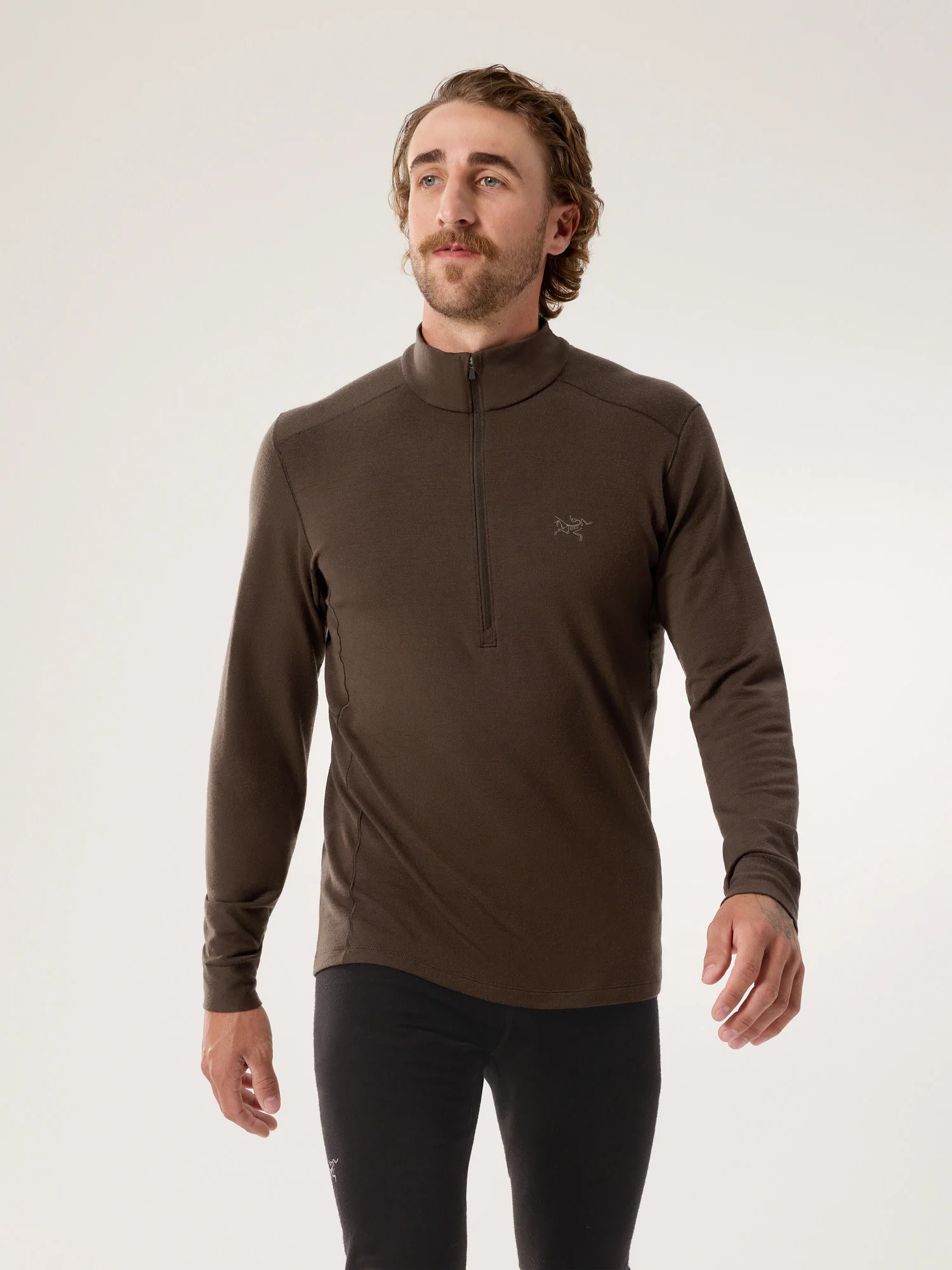 Rho Merino Wool Zip Neck Men's