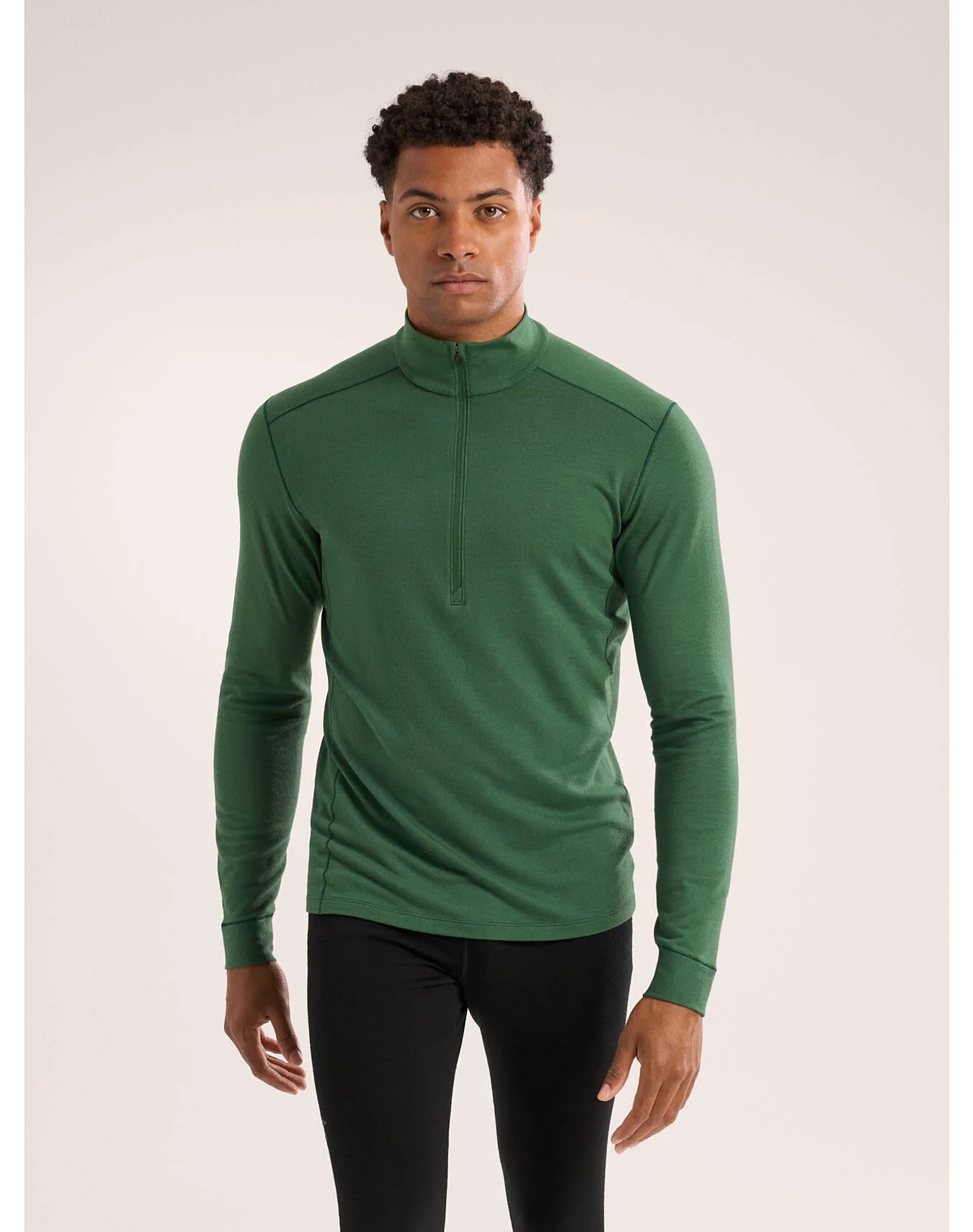 Rho Merino Wool Zip Neck Men's