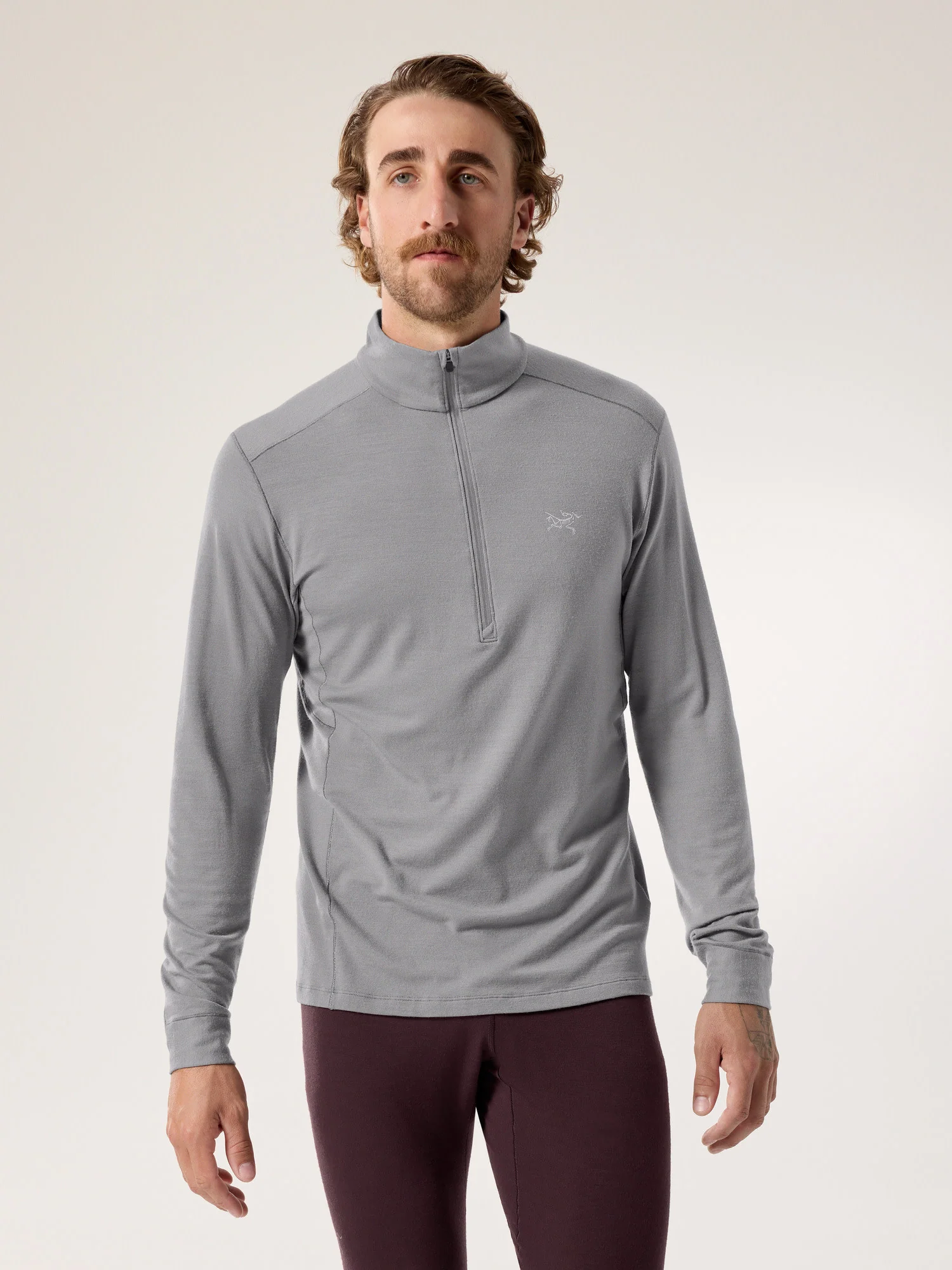 Rho Merino Wool Zip Neck Men's