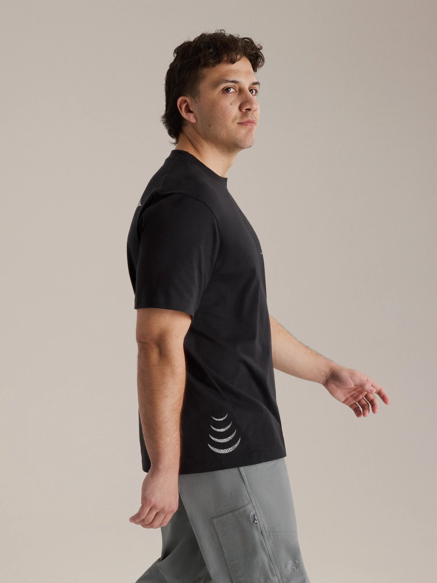 Walk Gently Cotton Salmon Skin Shirt SS Men's - Image 5